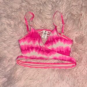 TUCKER + TATE BIKINI SWIM TOP PINK SZ 14